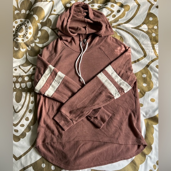 Charlotte Russe Tops - Cropped Pink Hooded Sweat